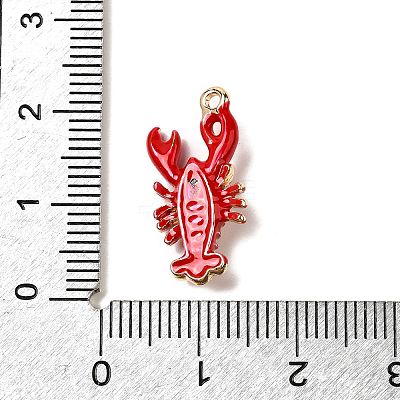 Zinc Alloy Enamel Pendants FIND-I044-17A-1-1