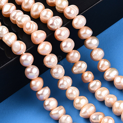 Natural Cultured Freshwater Pearl Beads Strands PEAR-N013-06M-1