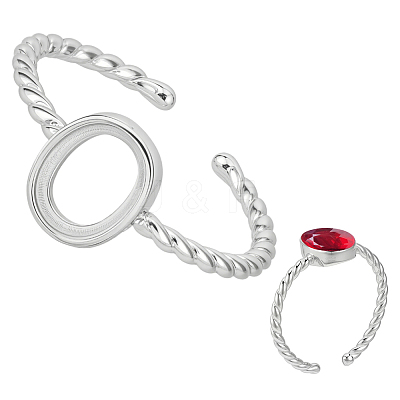 1Pc 925 Sterling Silver Adjustable Ring Components STER-BC0003-97B-P-1