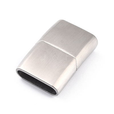 Tarnish Resistant 304 Stainless Steel Magnetic Clasps with Glue-in Ends STAS-F276-02P-1