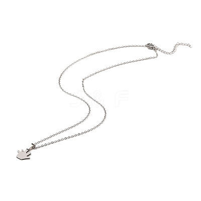 Non-Tarnish Stainless Steel Pendants Necklaces LS-NJEW-K267-01F-P-1