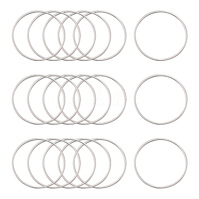 Tarnish Resistant 304 Stainless Steel Linking Ring STAS-T047-15C-1