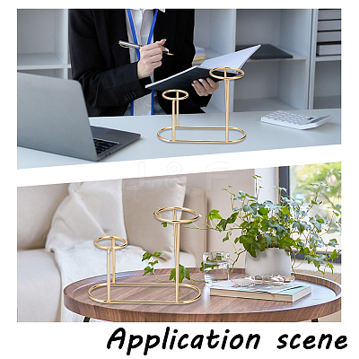 Alloy Crystal Ball Holders ODIS-WH0106-18G-1