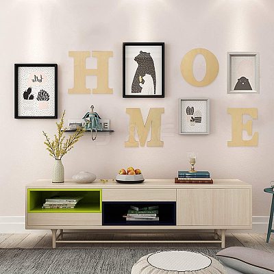 Letter Unfinished Wood Blank Cutouts LS-DIY-ZX040-01O-1