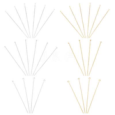 30Pcs 6 Styles 925 Sterling Silver Pins Sets STER-PH0003-58-1