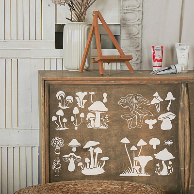 6Pcs 6 Styles PET Hollow Out Drawing Painting Stencils DIY-WH0394-0390-1
