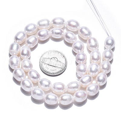 Natural Cultured Freshwater Pearl Beads Strands PEAR-N012-08D-1