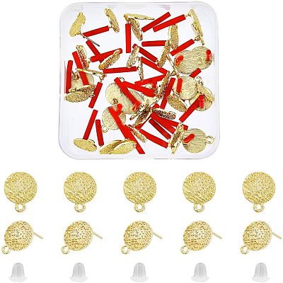 50Pcs Alloy Stud Earring Findings FIND-FH0005-72-1