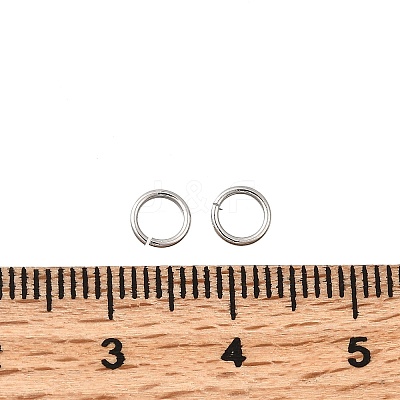 Brass Open Jump Rings KK-B147-03D-P-1