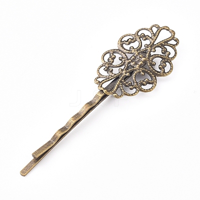 Iron Hair Bobby Pin Findings IFIN-WH0051-93G-1