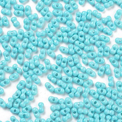Baking Paint Glass Seed Beads SEED-A033-04P-1