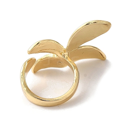 Alloy Open Cuff Rings for Women RJEW-S412-04G-02-1