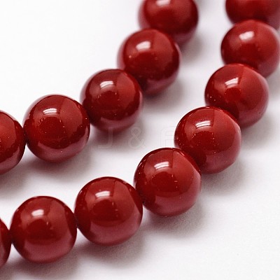 Shell Pearl Beads Strands BSHE-L026-01-4mm-1