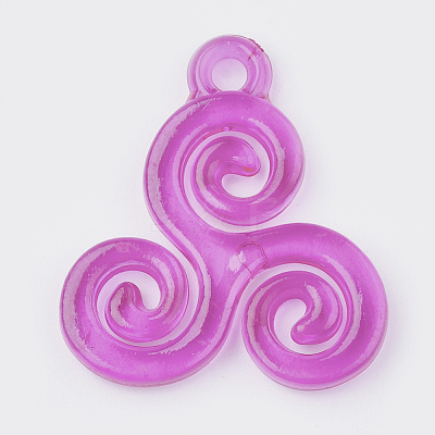 Transparent Acrylic Pendants TACR-S149-04-1
