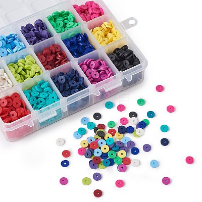 Handmade Polymer Clay Beads DIY-X0293-74A-1