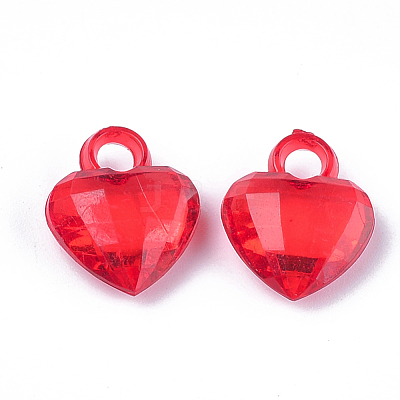 Transparent Acrylic Pendants X-TACR-T005-06-1