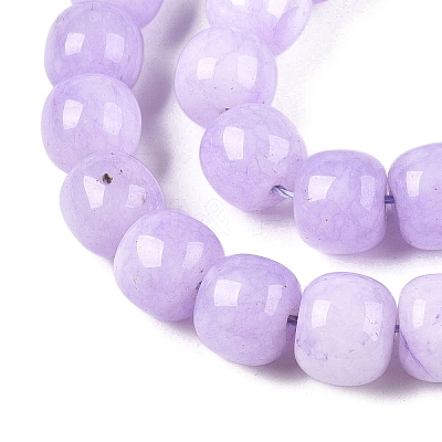 Dyed Natural White Jade Beads Strands G-T138-S18-1