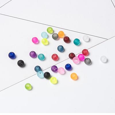 24 Colors Transparent Glass Beads FGLA-JQ0001-03-4mm-1