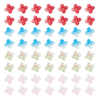 100Pcs Baking Paint and Golden Metal Enlaced Glass Beads DGLA-TA0001-58-1