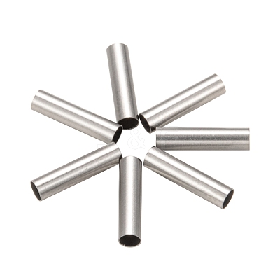 Tarnish Resistant 304 Stainless Steel Tube Beads X-STAS-G071-32P-1