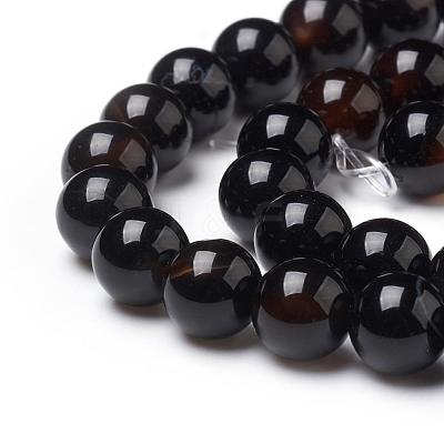 Natural Black Onyx Beads Strands G-L555-04-8mm-1