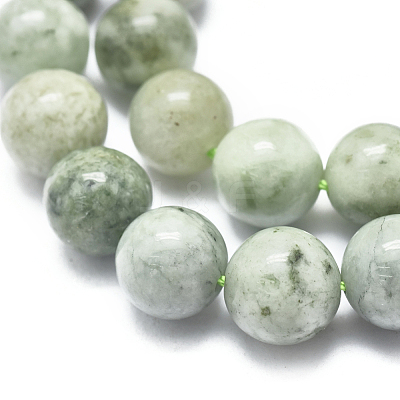 Natural Myanmar Jade/Burmese Jade Beads Strands G-D0001-08-10mm-1