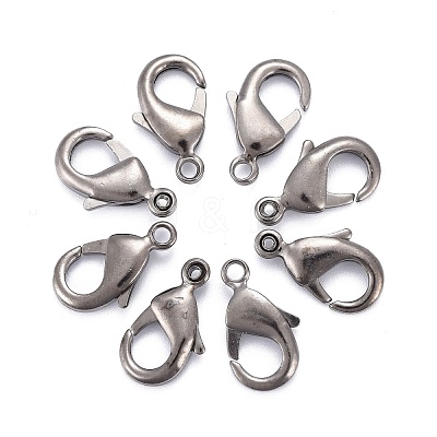 Brass Lobster Claw Clasps KK-903-B-NF-1