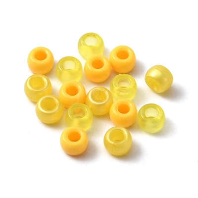 Translucent & Opaque Acrylic Beads OACR-WH0036-05A-1
