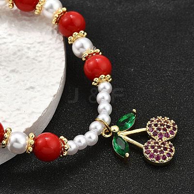 Brass Stretch Bracelets BJEW-C098-03-1