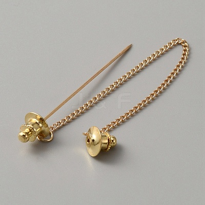 Alloy Hanging Chains Shirt Collar Pins JEWB-WH0026-32LG-1