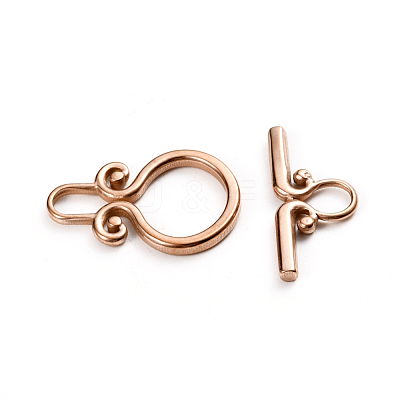 Ion Plating(IP) 304 Stainless Steel Toggle Clasps STAS-D142-03A-RG-1