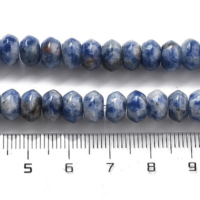 Natural Blue Spot Jasper Beads Strands G-P559-A15-01-1