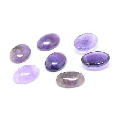 Natural Amethyst Gemstone Cabochons G-T020-18x25mm-26-1