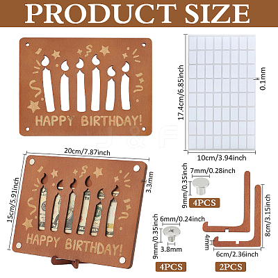 Laser Cut Wooden Money Holder Display Stands AJEW-FG0004-22B-1