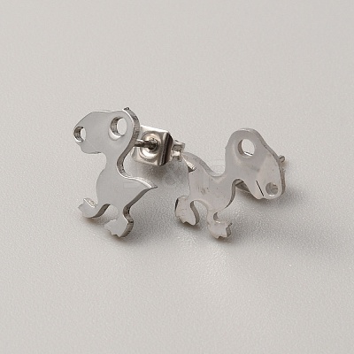 304 Stainless Steel Stud Earrings for Women LS-EJEW-TAC0010-016P-1