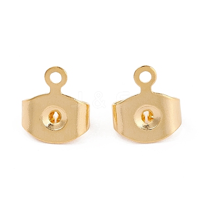 Brass Ear Nuts X-KK-P001-75G-B-1