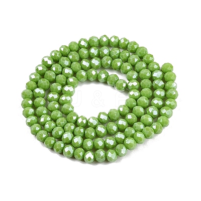 Electroplate Glass Beads Strands EGLA-A044-P4mm-A30-1