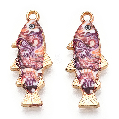 Alloy Enamel Pendants FIND-C037-16G-05-1-1