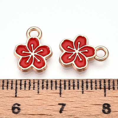 Alloy Enamel Charms ENAM-T022-07D-1