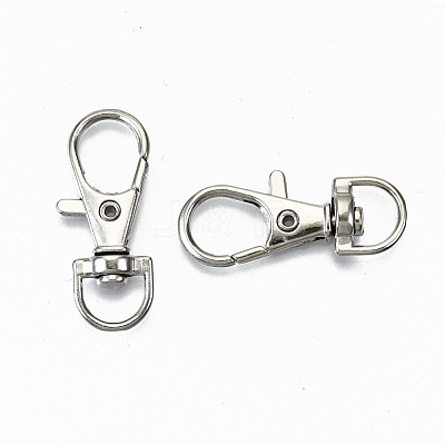 Alloy Swivel Lobster Claw Clasps PALLOY-T010-02P-1
