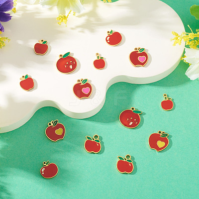 14Pcs 7 Styles 304 Stainless Steel Charms STAS-TA0003-42-1