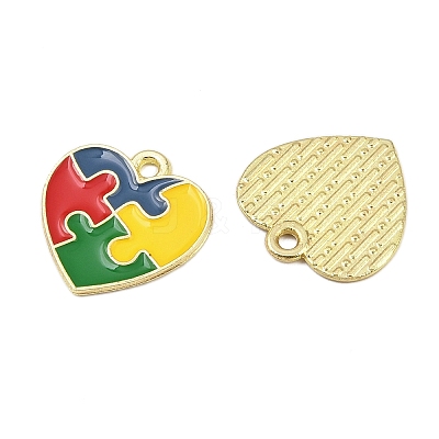 Alloy Enamel Pendants FIND-I067-01G-03-1