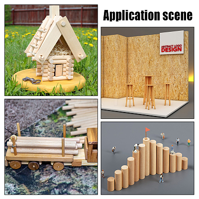 Wood Craft Sticks WOOD-WH0125-11K-1