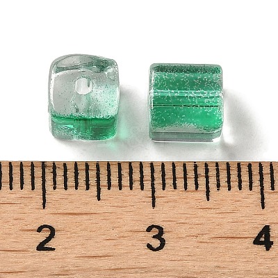 Two Tone Transparent Glass Beads GLAA-NH0001-03I-1
