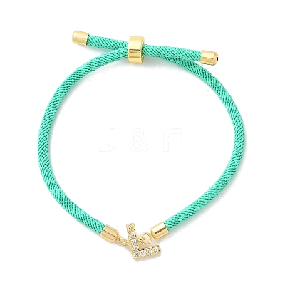 Adjustable Nylon Cord Bracelets X-BJEW-C096-01G-12-1