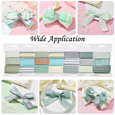 9 Yards 3 Styles Polyester Ribbon SRIB-A014-C05-1