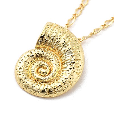 Brass Pendant Necklaces LS-NJEW-S385-05A-G-1