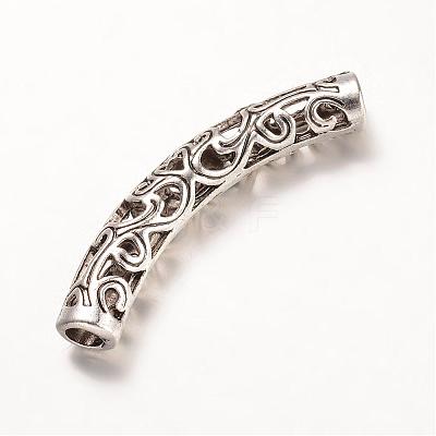 Tibetan Style Alloy Tube Beads PALLOY-K226-01AS-1