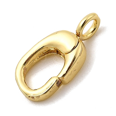Brass Spring Gate Rings KK-I364-04G-01-1