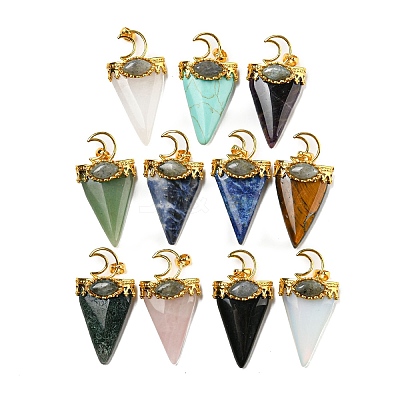 Natural & Synthetic Gemstone Big Pendants G-F639-06-G-1